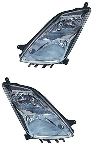 Halogen Scheinwerfersatz Scheinwerfer Satz Hauptscheinwerfer Set links rechts H4 W5W WY21W passend für Prius Liftback_W2_