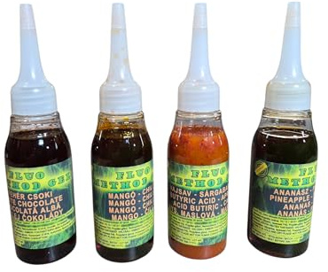 Wettkampf Fluo Method Gel für Karpfenköder Boilie Pop Up Wafters Intensiver Lockstoff für Method Feeder 50 ml