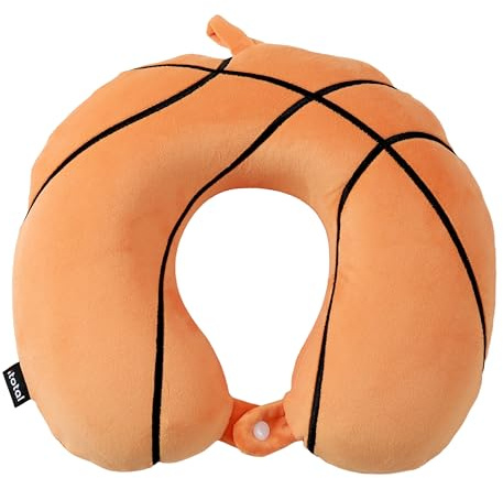 I-TOTAL® - Reisekissen für Nackenstütze, Nackenstützkissen/Kissen Lustiges Reisekissen (Basketball)