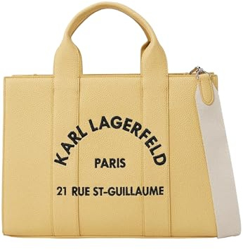 Karl LAGERFELD St-Guillaume mittlere Einkaufstasche gelbe Farbe