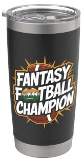 Fantasy-Football-Meister Doppelwandiger Edelstahl-Thermobecher