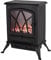 Warmlite WL46018 Stirling Portable Electric Fire Stove Heater with Realistic LED Flame Effect, Adjustable Thermostat, Overheat Protection, 2000W, Black