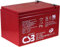 CSB Batterie au plomb EVH12150 12 V 15 Ah résistante à l'utilisation cyclique