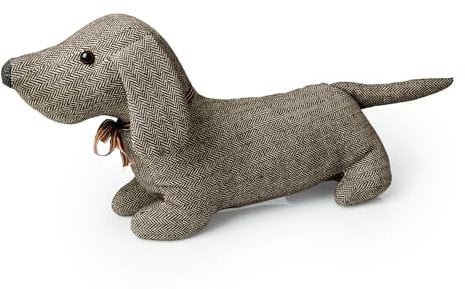 Blue Canyon Jack The Dog Door Stop| Sand Stuffed Door Stopper| Heavy Door Stopper Animals| 1kg| Polyester Fabric Door Stopper for Bedroom, Drawing Room, Outdoor| Elegant Home Décor