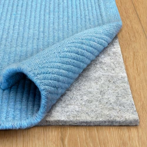 RUGPADUSA - Basics - 8'x10' - 1/4 Thick - 100% Felt - Protective Cushioning Rug Pad - Safe for All Floors and Finishes Including Hardwoods