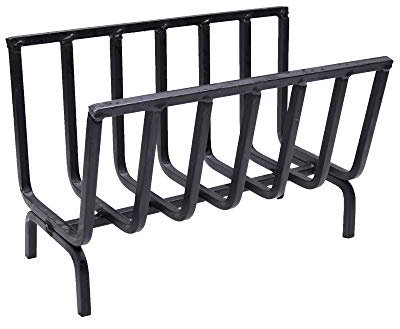 Fonderia Bongiovanni | Brucialegna | porta legna | portalegna da interno | portalegna da esterno | braciere | in ferro per camino e barbecue (cm 48x25x32h)
