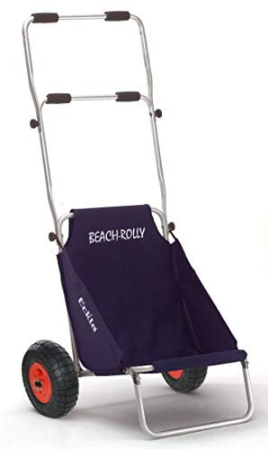 Eckla Verlängerungsbügel für Beachrolly, Kunststoff, Lila, 4 Rollen, Schlauchloser Reifen, Strandwagen-Zubehör