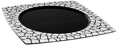 LAQ Design Sottopiatto, 31 x 31 cm, in legno, laccatura per piano, manifattura propria, uova, intarsia