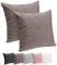 Selfitex 2er Set 50x50 cm, Sofakissen mit Füllung und Bezug, Dekokissen, Kopfkissen mit weicher Kissenfüllung, stilvolle Kissen Deko, robuster Polsterstoff, hochwertiges Couch Kissen (Braun)