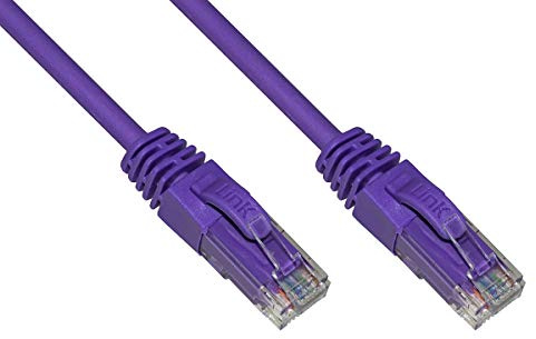 Netzkabel Kategorie 6 A Nicht geschirmt UTP AWG24 Farbe lila halogenfrei 1 m