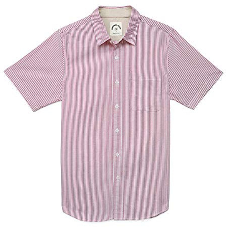 Dubinik® Chemises pour Hommes à Manches Courtes Chemise décontractée Boutonnée Oxford Western Regular fit