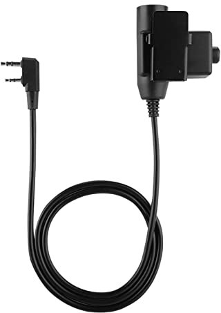 Kuuleyn U94 Headset Cable, Tactical Headsets, Tactical Headset Cable, Ham Radio Headset, Tactical Headphones, Z Tactical Noise Reduce Headsets U94 PTT Cable Fit for UV5R, TYT F8