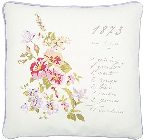 GreenGate COTCUS40PJAB0102 Jacobe Kissenhülle pieceprinted White 40 x 40 cm (1 Stück)