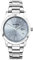 Sekonda Taylor Damen 34 mm Quarzuhr mit analoger Datumsanzeige und silbernem Edelstahlarmband, blau, Einheitsgröße, Armband