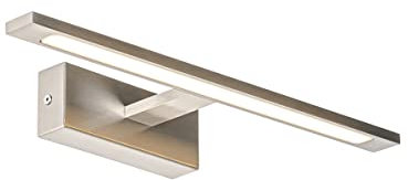 Qazqa - Design Bad I Badezimmer Wandleuchte Stahl I Silber I nickel matt 41,5 cm inkl. LED IP44 - Jerre - Stahl Länglich - I LED