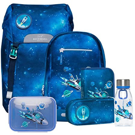 Beckmann Classic Maxi Schulrucksack Set 8tlg. (Galaxy)