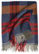 Rotfuchs Decke Wolldecke Kuscheldecke Plaid Wohndecke Karo Marine 100% Wolle (Merino)