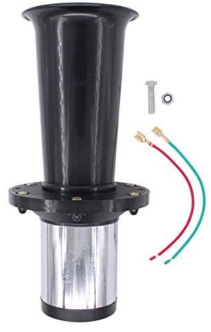 Doo Engy Retro Hupe Signalhorn Antik-Hupe alte Oldtimer-Hupe Fanfare 12V 110dB mit Oldtimer Klang universal schwarz für Auto Motorrad Antik Vintage klassische Fahrzeuge