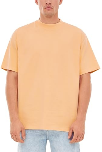Johnny Urban Oversized Tshirt Herren & Damen Orange - Sammy - Heavy Basic Kurzarm T-Shirt Oversize - Enganliegender Kragen - Unisex - 100% Baumwolle - Einfarbig