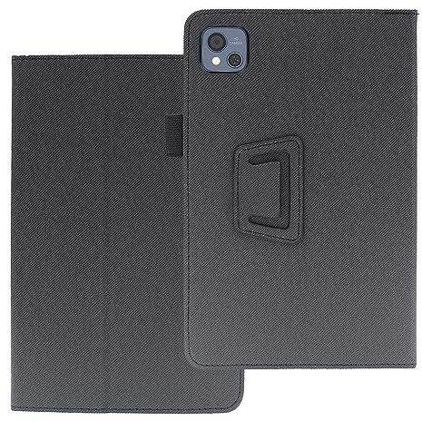 INSOLKIDON Compatibile con Headwolf FPad3 8.4-INCH Tablet Custodia protettiva in pelle Cover con Funzione di Supporto, Auto Svegliati/Sonno,Cover Protezione in PU Pelle (Nero)