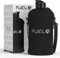 Fuel24 Jug with Insulated Sleeve & Removable Shoulder Strap | 2.2 Litre Water Bottle | Extra Strong Material | Drop Proof, Pop or Straw Cap | 2.2L Large Gym Sports Bottle | BPA FREE (Pop Cap, Stealth)
