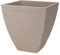 PROGARDEN Pot de fleurs carré en plastique - 40 x 42 cm - Pour l'extérieur et l'intérieur - Beige