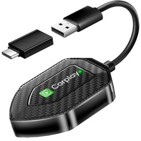 XIXIXIAXIA Wireless Carplay Adapter, Converts Wired to CarPlay Wireless adapter for iphone, Wireless Control Easy Plug & Play Carplay for Cars from 2016 & for iPhone iOS 12+