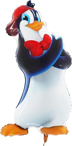 Toyland® 79 cm (31) Folienballon in Form eines fröhlichen Pinguins – Partyballons für Kinder