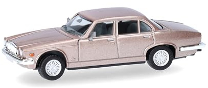 Herpa Modellauto Jaguar XJ Series III, Topaz, Miniatur im Maßstab 1:87, Sammlerstück, Made in Germany, Modell aus Kunststoff