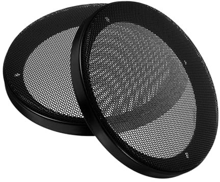 FELTECHELECTR 2St Car-Audio-Gitter Subwoofer Lautsprecherabdeckung fürs Auto Lautsprecherabdeckungen Lautsprechergittergitter Lautsprecher-Schallwände Lautsprecherschutz Eisen Black