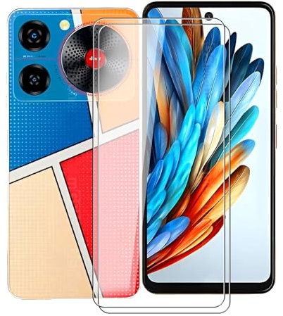 KJYFOANI Vidrio Templado para ZTE Nubia Music Z2353 (6.60), [2 Piezas] Templado Protector de Pantalla para ZTE Nubia Music Z2353, Antiarañazos, Dureza 9H, Cristal Templado HD Ultra Resistente.