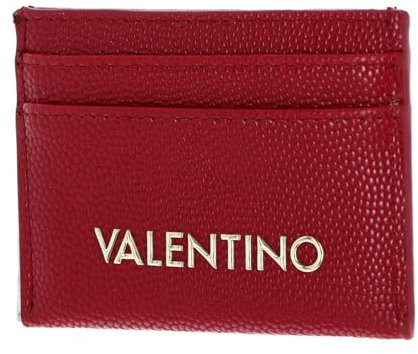 Valentino Divina Credit Card Case Rosso Scuro