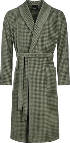 Cawö Herren-Bademantel mit Schalkragen 6508 Uni Farbe Field Größe 58