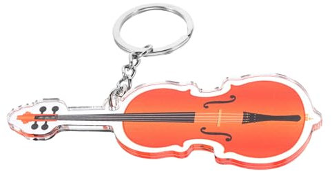 MUSISALY Cello Schlüsselanhänger Musikinstrument Schlüsselanhänger Charm Anhänger Schlüsselring Aus Acryl Und Eisen Für Musikliebhaber