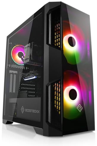 Gaming PC mit Windows 11 Home, AMD Ryzen 5 8400F 6X 4200 MHz, 1000 GB M.2 SSD, 16 GB DDR5-RAM, GeForce RTX 4060, ASUS Mainboard, USB 3.2, M11010H