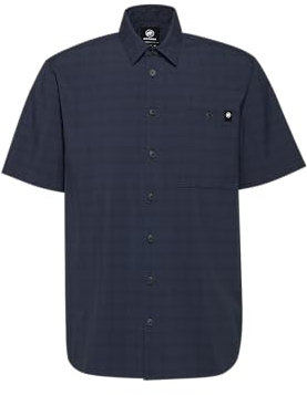 Mammut Lenni Shirt Men | Outdoor Hemd für Herren, Atmungsaktiv, Kurzarm | Marine-Black, 3XL