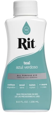 Rit - Tinte líquido multiusos verde azulado, 236 ml