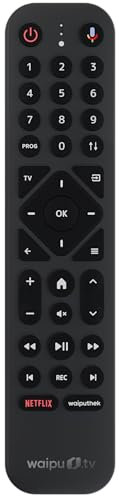 waipu.tv Fernbedienung mit Hintergrundbeleuchtung, Bewegungssensor und Schnellwahltasten für waipu.tv Box (Ersatzteil)