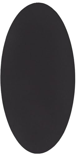 vidaXL Teppich HUARTE Schwarz 80 x 150 cm Polyester, Wohnzimmer, moderner Rutschfester Teppich, faltbar oval, stilvolle Bodenabdeckung für drinnen und draußen