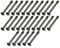Kueohse 25Pcs 6-32x30mm Cooler Radiator Water Screw Cooling Fan DIY Computer Screw for PC Case Video Card