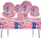 41PCS Pink Stitch Party Set – 20 Plates, 20 Napkins & 1 Tablecover. Perfect for Stitch-themed birthdays! Features cute pink Stitch prints, durable plates, and easy cleanup. Ideal for kids’ parties!