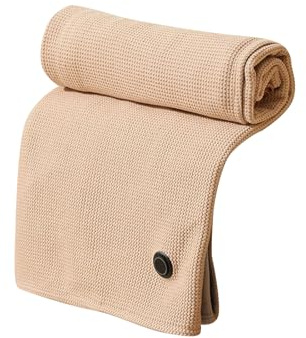 Tragbare Heizdecke USB Beheizte Schals für Büro Reisen Camping Schnelle Erwärmung 150x80cm(beige)
