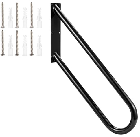INOOMP Barre d'Appui d'Escalier Robuste Rampe Murale pour Salle de Bain, Garage et Escalier Extérieur