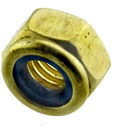 Sechskant-Sicherungsmutter DIN 985 Messing blank niedrige Form M 5-100 Stück