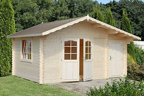 Box Häuschen von Holz Gartenhaus aus Holz von abete34 mm-m² 14,3-italfrom19