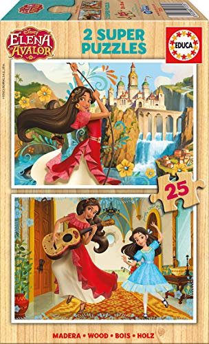 Educa - 17235 – Pack mit 2 Puzzles – Elena D'Avalor – 25 Teile
