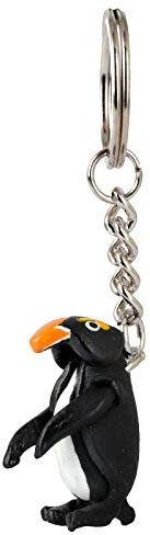 MONKIMAU Kinder Schlüsselanhänger Pinguin Figur aus Leder
