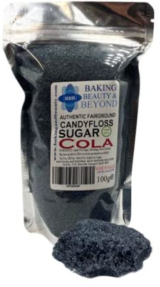 Baking Beauty and Beyond Premium Candy Floss Sugar 100g - Cola Flavour