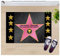 Crealuxe Fussmatte mit Wunschtext/Wunschname Walk of Fame - 60x40 cm - Gummi Rückseite/rutschfest - Filzoberfläche - Bedruckte Türmatte - Innenmatte