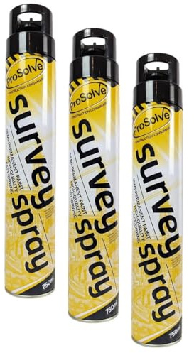 PDL – Pegdev - BLACK SURVEY LINE MARKER AEROSOL SPRAY | Highly Pigmented, Hard-Wearing Paint for Car Parks, Fields, Roads, and More. (3)